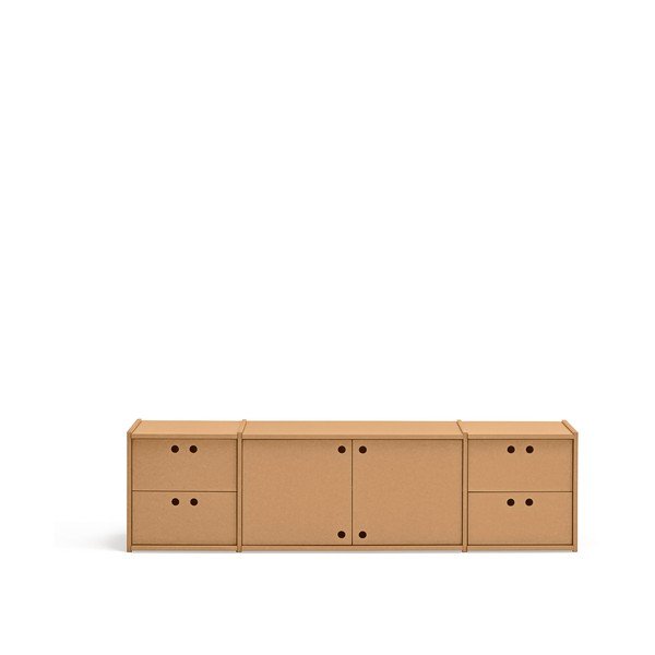 Natūralios spalvos TV spintelė 157x42x40 cm Wally – Teulat