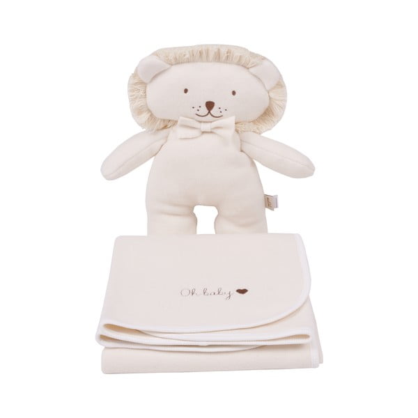 Kreminė ekologiškos medvilnės antklodė kūdikiams 75x90 cm Organic - Malomi Kids-image-2