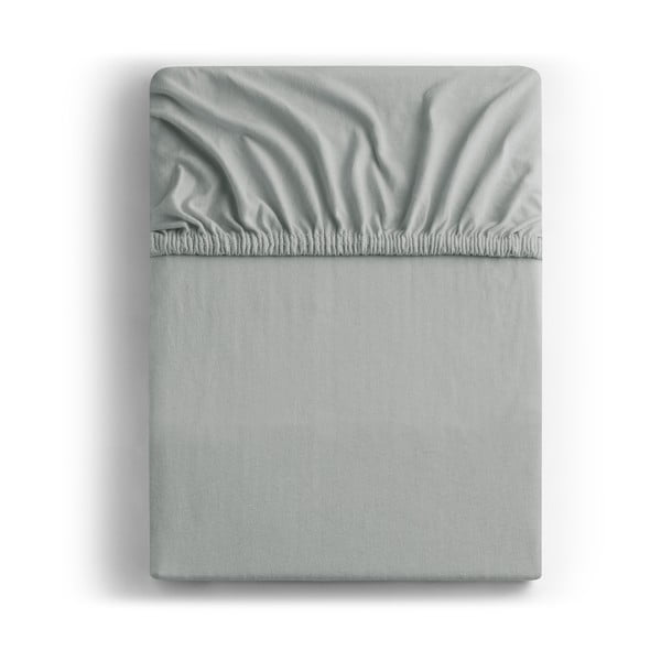 Iš Jersey audinio paklodė šviesiai pilkos spalvos su guma 140x200 cm Amber – DecoKing