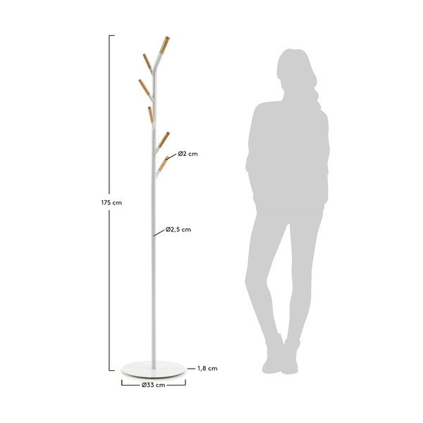 Baltos spalvos kabykla Kave Home Bren-image-4