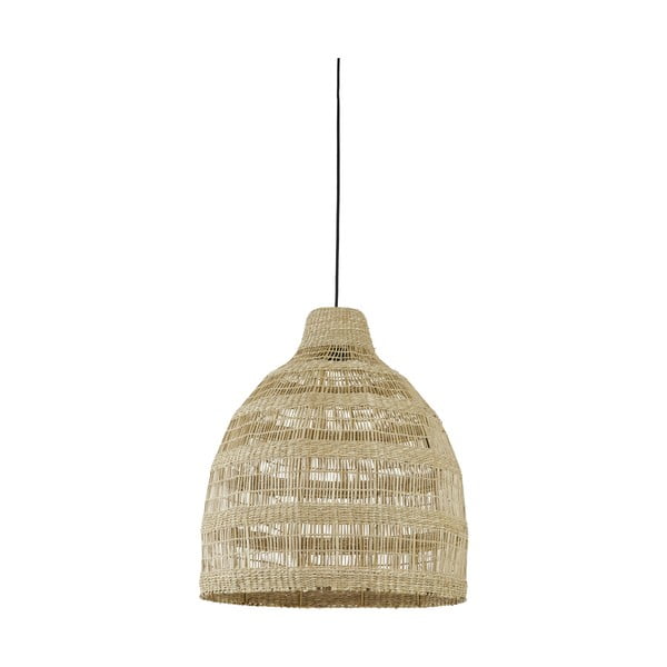 Kabantis šviestuvas natūralios spalvos ø 50 cm su jūržolės gaubtu Sagar – Light & Living