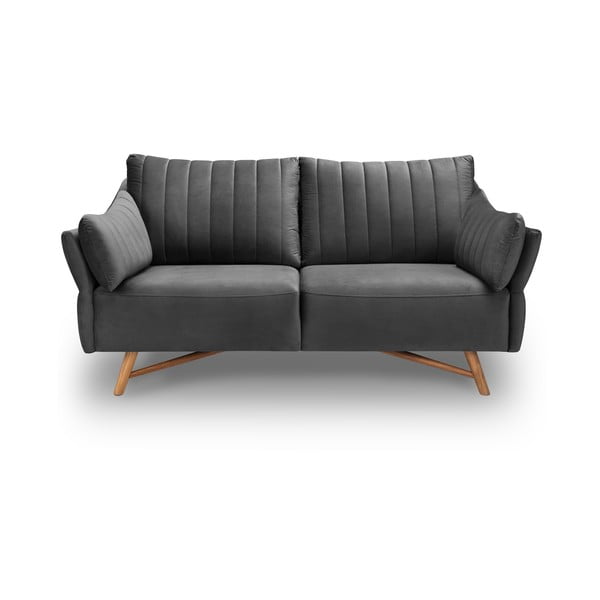 Tamsiai pilka aksominė sofa Interieurs 86 Elysée, 174 cm