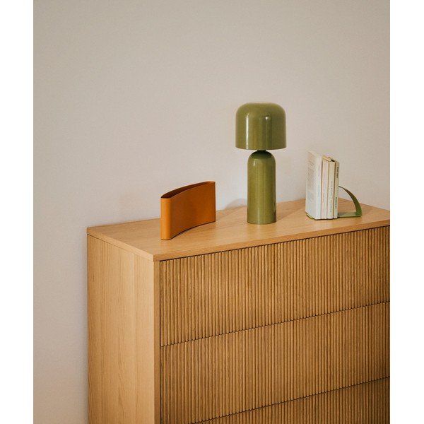 Žalios spalvos iš metalo stalinis šviestuvas (aukštis 38 cm) Monze – Kave Home-image-2