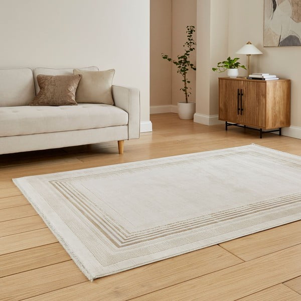 Smėlio spalvos/kreminės spalvos kilimas 80x150 cm Mirage Cream – Think Rugs-image-2