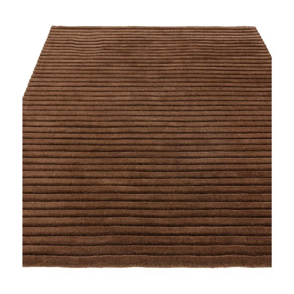 Rankų darbo tamsiai rudos spalvos iš vilnos kilimas 160x230 cm – Asiatic Carpets-image-1