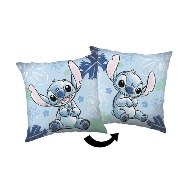 Fleece tipo vaikiška pagalvė 40x40 cm Lilo and Stitch "Blue" – Jerry Fabrics