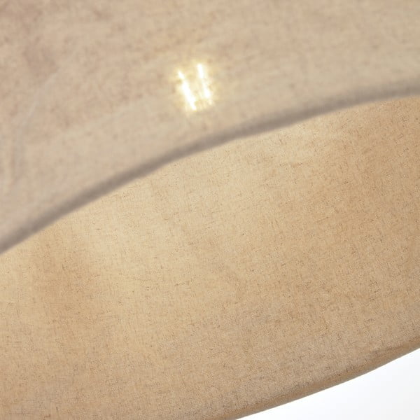 Smėlio spalvos iš tekstilės šviestuvo gaubtas ø 50 cm Mariela – Kave Home-image-2