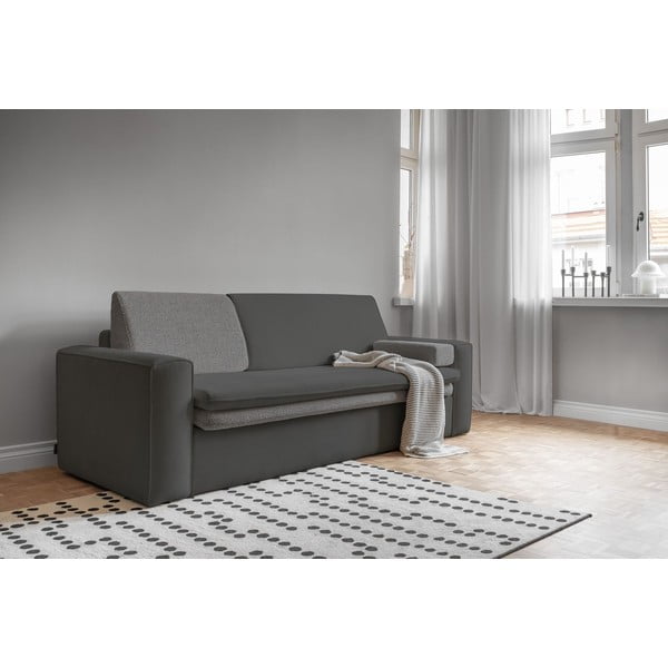Sulankstoma sofa tamsiai pilkos spalvos 237 cm Wilson – Miuform-image-2