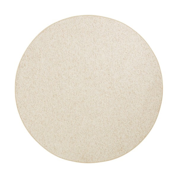 Apvalios formos kilimas kreminės spalvos ø 200 cm Wolly – BT Carpet