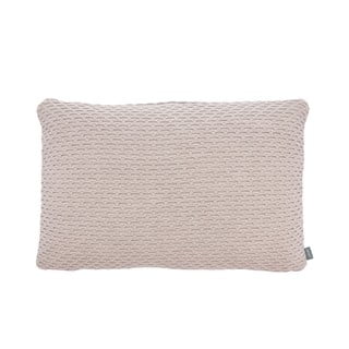 Smėlio spalvos pagalvė iš medvilnės ir vilnos mišinio Södahl Wave Knit, 40 x 60 cm