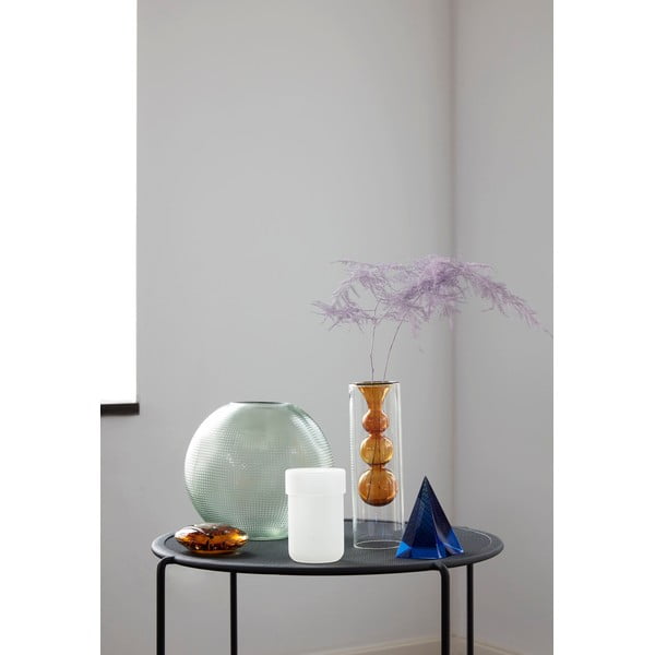 Žalios spalvos stiklinė vaza Hübsch Sole, aukštis 20 cm-image-1