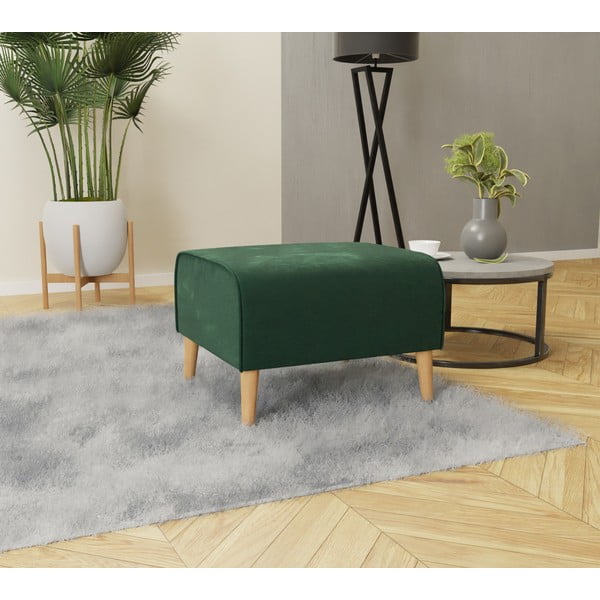 Taburetė tamsiai žalios spalvos iš velveto Carole – Ropez-image-2