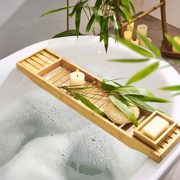 Iš bambuko vonios padėklas 70 cm Hanoi – douceur d'intérieur-image-1