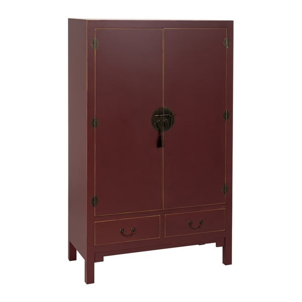 Drabužių spinta bordo spalvos 100x160 cm Oriente – Ixia