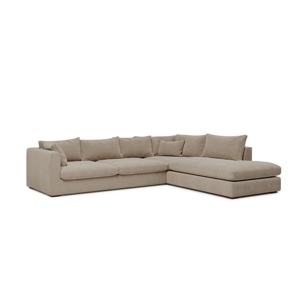 Kreminė kampinė sofa (dešinysis kampas) Comfy - Scandic-image-1