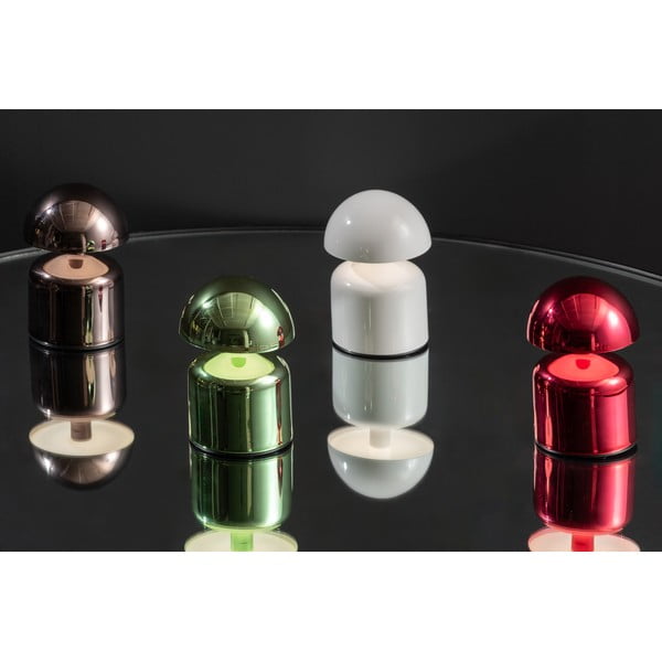 Stalinis šviestuvas šviesiai žalios spalvos LED (aukštis 14 cm) su metaliniu gaubtu Impetu – Leitmotiv-image-1