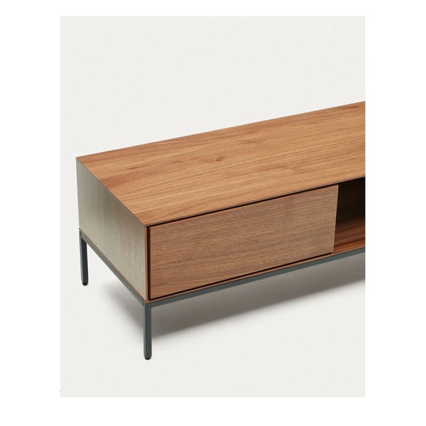 TV spintelė natūralios spalvos iš riešutmedžio 195x35 cm Vedrana – Kave Home-image-4
