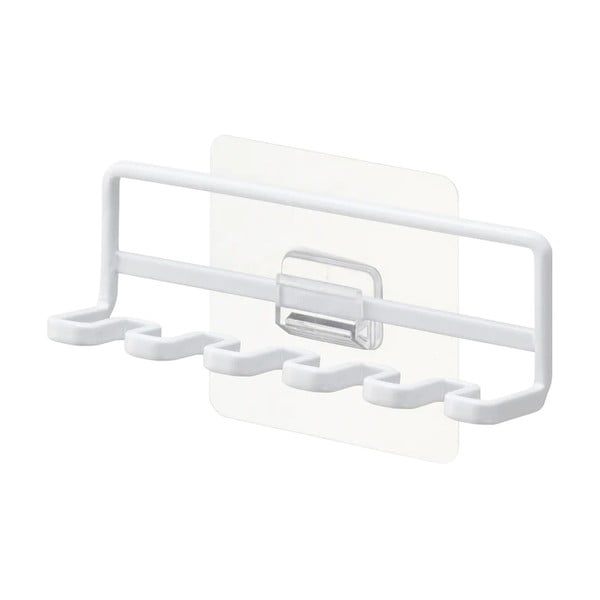 Klijuojamas iš metalo dantų šepetėlio laikiklis baltos spalvos Film Hook – YAMAZAKI