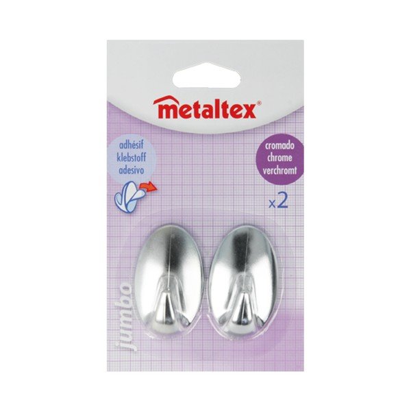 2 plastikinių lipnių kabliukų rinkinys Metaltex Greg-image-2