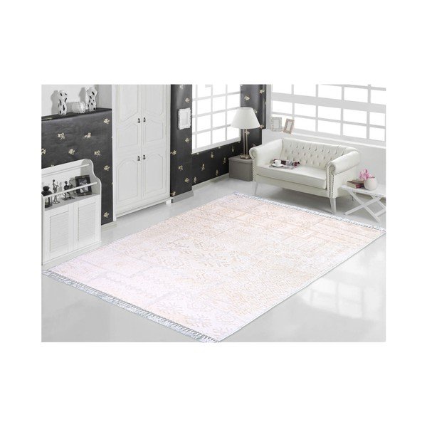 Patvarus kilimas Vitaus Creamy, 100 x 200 cm
