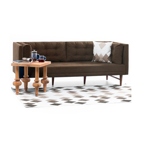 Ruda trijų vietų sofa Balcab Home Eva-image-3