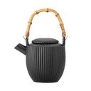 Juodos spalvos iš molio arbatinukas 850 ml Neri – Bloomingville