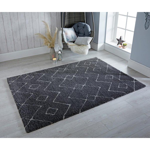 Tamsiai pilkas kilimas Flair Rugs Imari, 160 x 230 cm-image-1