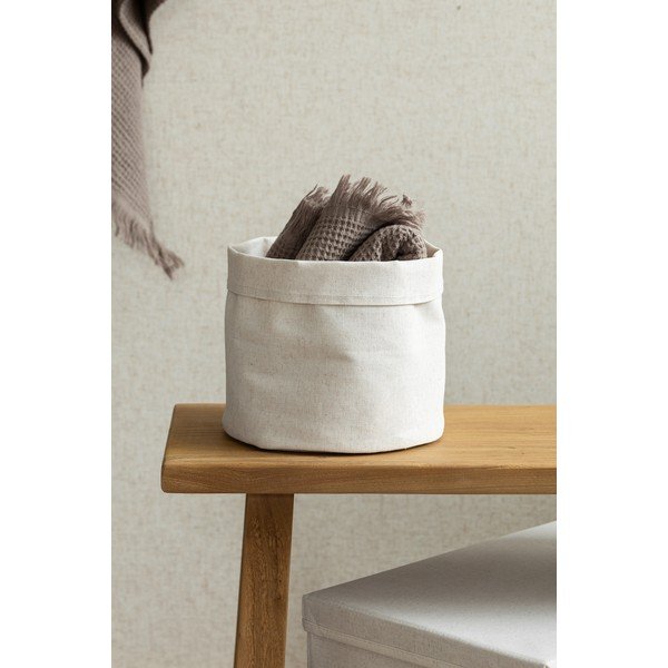Iš tekstilės krepšys ø 20x20 cm Soft Storage Round – Bigso-image-3