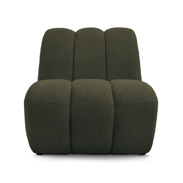 Žalios spalvos iš boucle krėslas Janissaire – Bobochic Paris-image-3