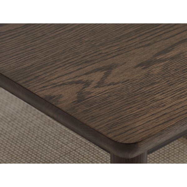 Kavos staliukas rudos spalvos su ąžuolo dekoro stalviršiu 60x120 cm Barrali – Unique Furniture-image-2