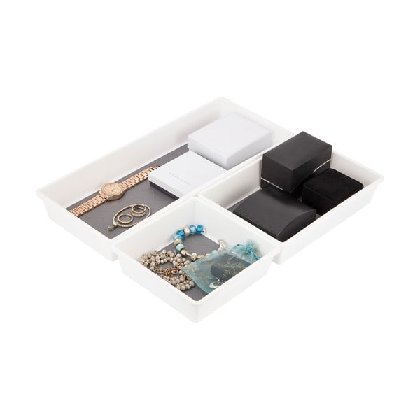 3 pilkos ir baltos spalvų neslystančių skyrių rinkinys Addis-image-1