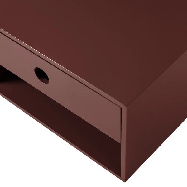 Bordo spalvos iš MDF plokštės naktinis staliukas Nancy – WOOOD-image-3