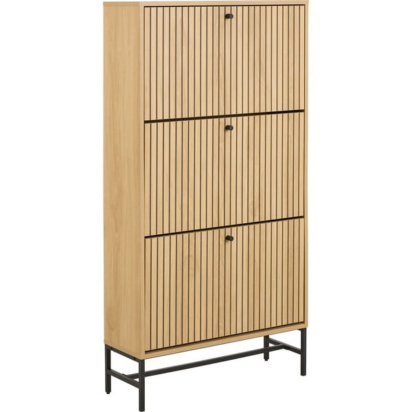 Atlenkiama spintelė batams natūralios spalvos iš ąžuolo 72x140x25 cm Albany  – Actona