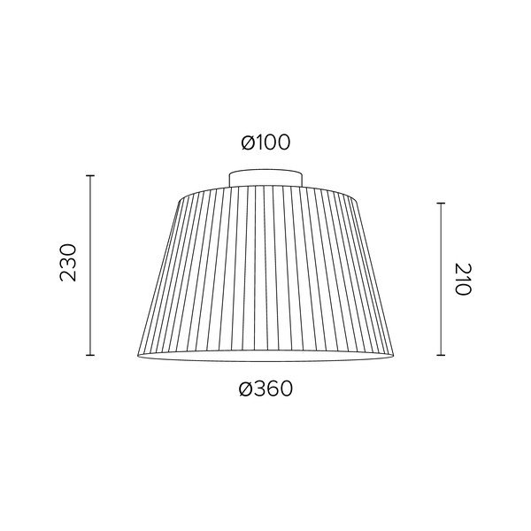 Kreminis lubinis šviestuvas Sotto Luce KAMI CP, ⌀ 36 cm-image-1