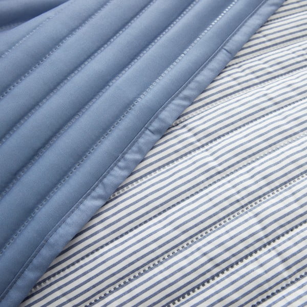Mėlynos spalvos dygsniuota lovatiesė 220x230 cm Stripe – Catherine Lansfield-image-2