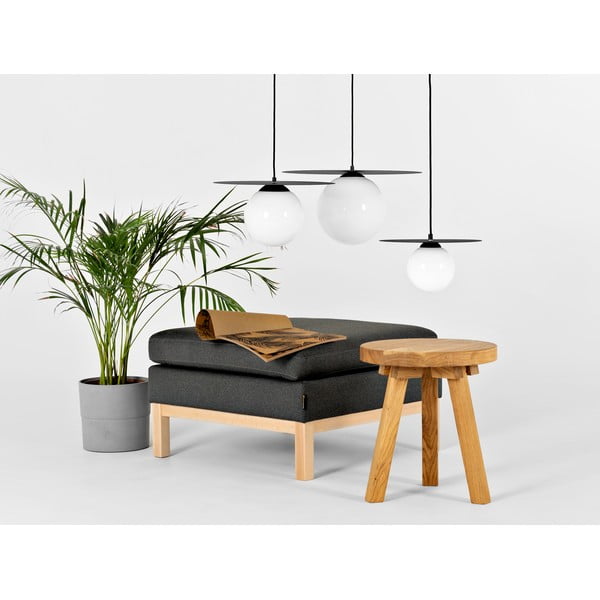 Kabantis šviestuvas juodos spalvos ø 40 cm su stiklo gaubtu Skiva Ball – CustomForm-image-2