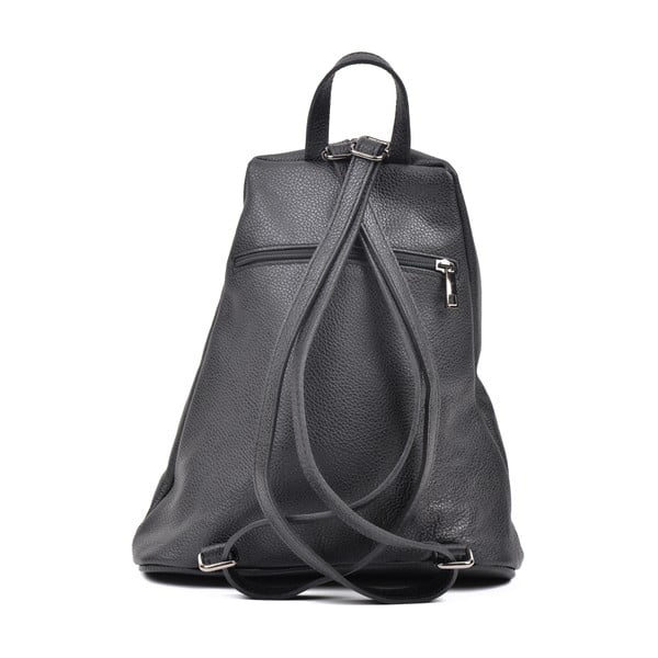 Juoda odinė kuprinė Luisa Vannini Mell-image-1