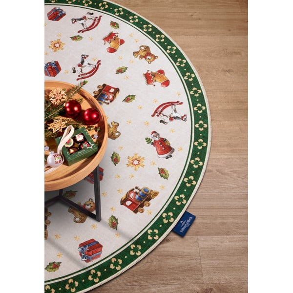 Apvalios formos kilimas žalios spalvos su Kalėdų motyvu ø 150 cm Green Christmas – Villeroy&Boch-image-3
