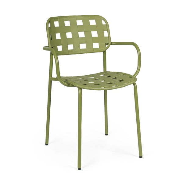 Žalios spalvos metalinės sodo kėdės 4 vnt. Clover   – Bizzotto
