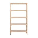 Natūralios spalvos knygų spinta  iš ąžuolo 86x160x30 cm Braidwood – Actona