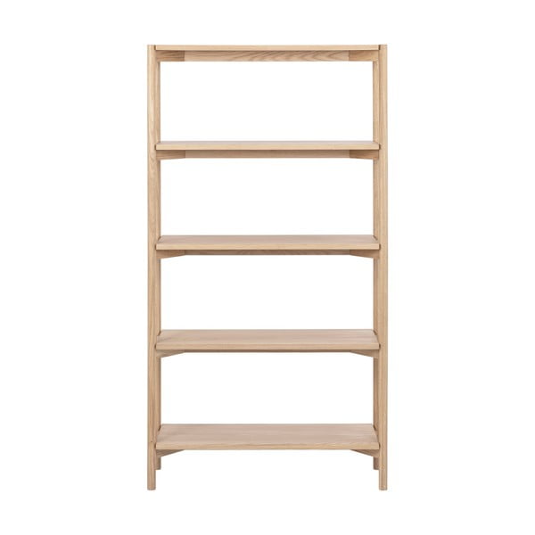 Natūralios spalvos knygų spinta  iš ąžuolo 86x160x30 cm Braidwood – Actona