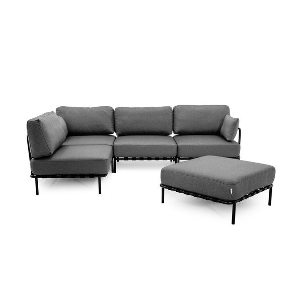 Sodo modulinė sofa tamsiai pilkos spalvos 234 cm Salve – Sit Sit-image-2