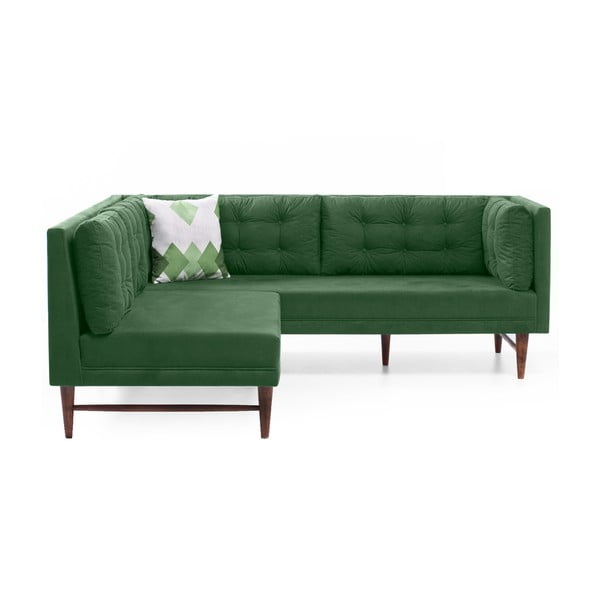 Žalioji kampinė sofa "Balcab Home Barbara