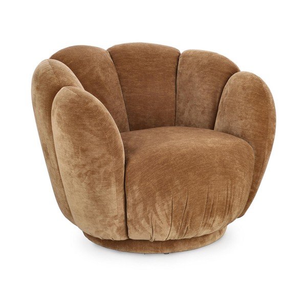 Rudos spalvos krėslas Tulip – Bizzotto