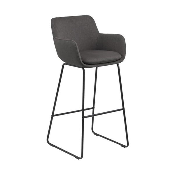 Juodos spalvos baro kėdė su metaline konstrukcija Actona Lisa