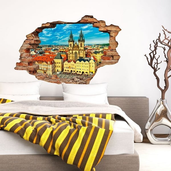 3D sieninis lipdukas Ambiance Prague, 90 x 60 cm