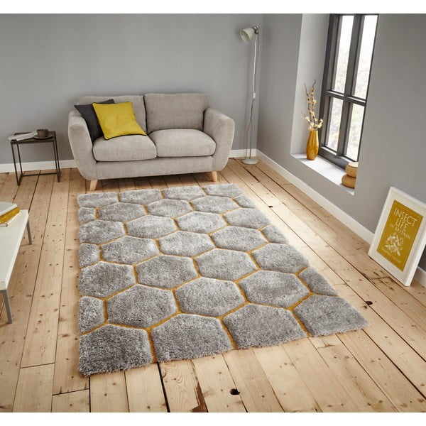 Pilkas kilimas Think Rugs Noble House, 120 x 170 cm-image-1