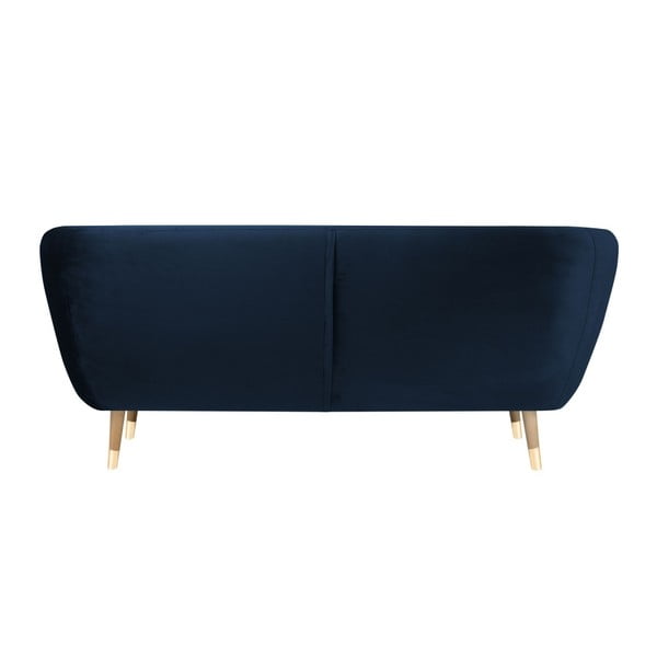 Tamsiai mėlyna aksomo sofa Mazzini Sofos Benito, 188 cm-image-4