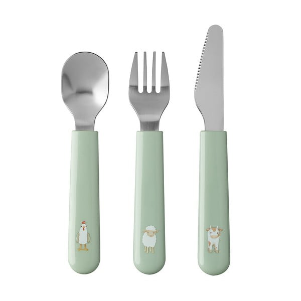 Plastikiniai vaikiški valgomojo rinkiniai 6 vnt. Little Farm – Mepal-image-2