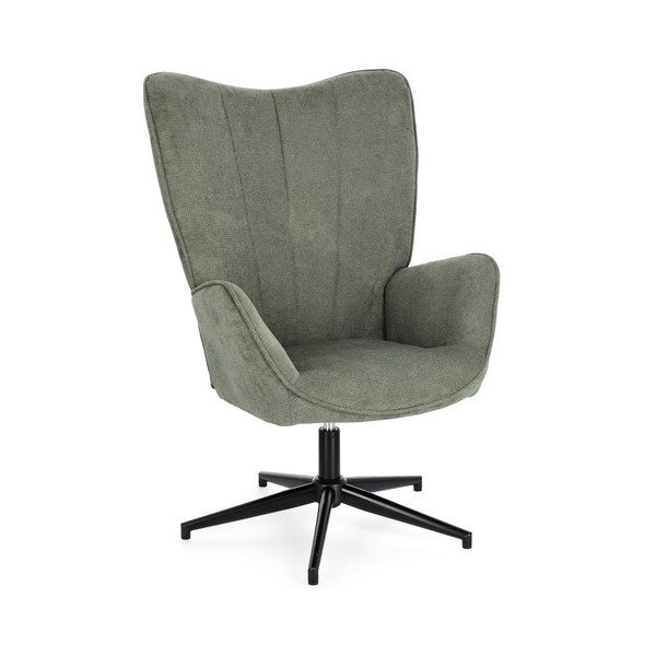 Žalios spalvos pasukamas krėslas Inas – Bizzotto
